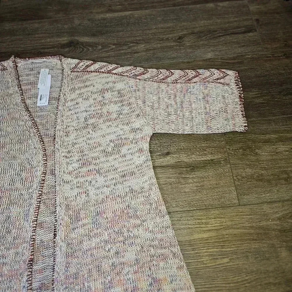 NWT Soft Surroundings  Ochoa Multi Colored Open Bohemian Knit Cardigan 1X $120 - Picture 12 of 12